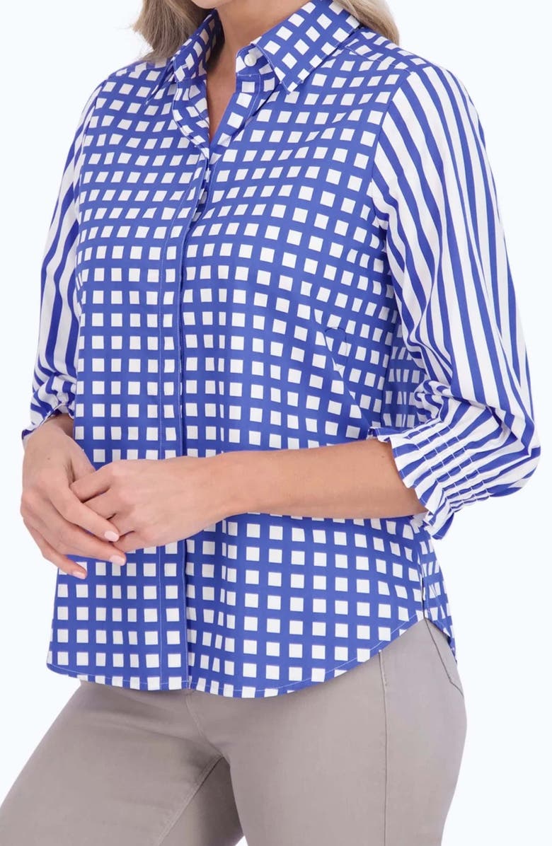 Foxcroft Olivia Gingham Shirt, Alternate, color,