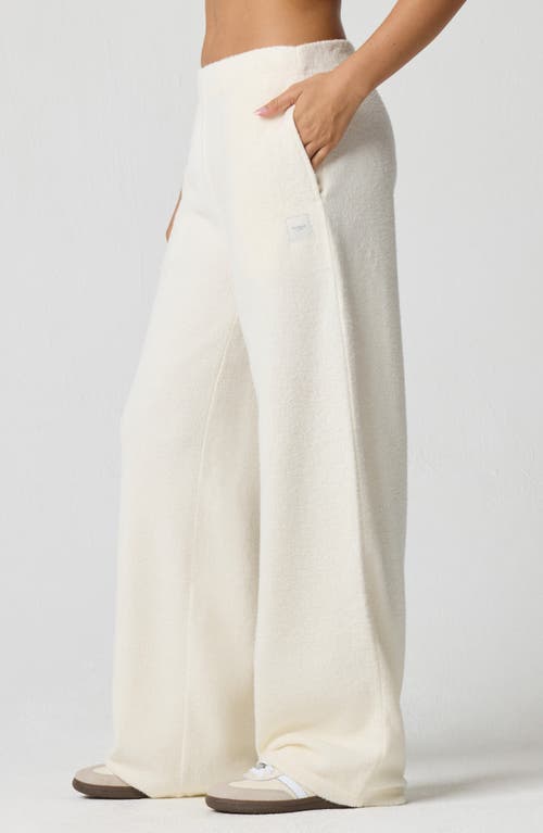 Florence By Mills Micro Thermal Wide Leg Pants In White