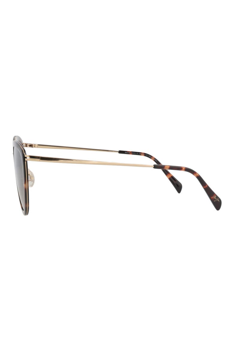 Gender Inclusive Emaze 56mm Polarized Square Sunglasses, Alternate, color, TORTOISE GOLD BRONZE