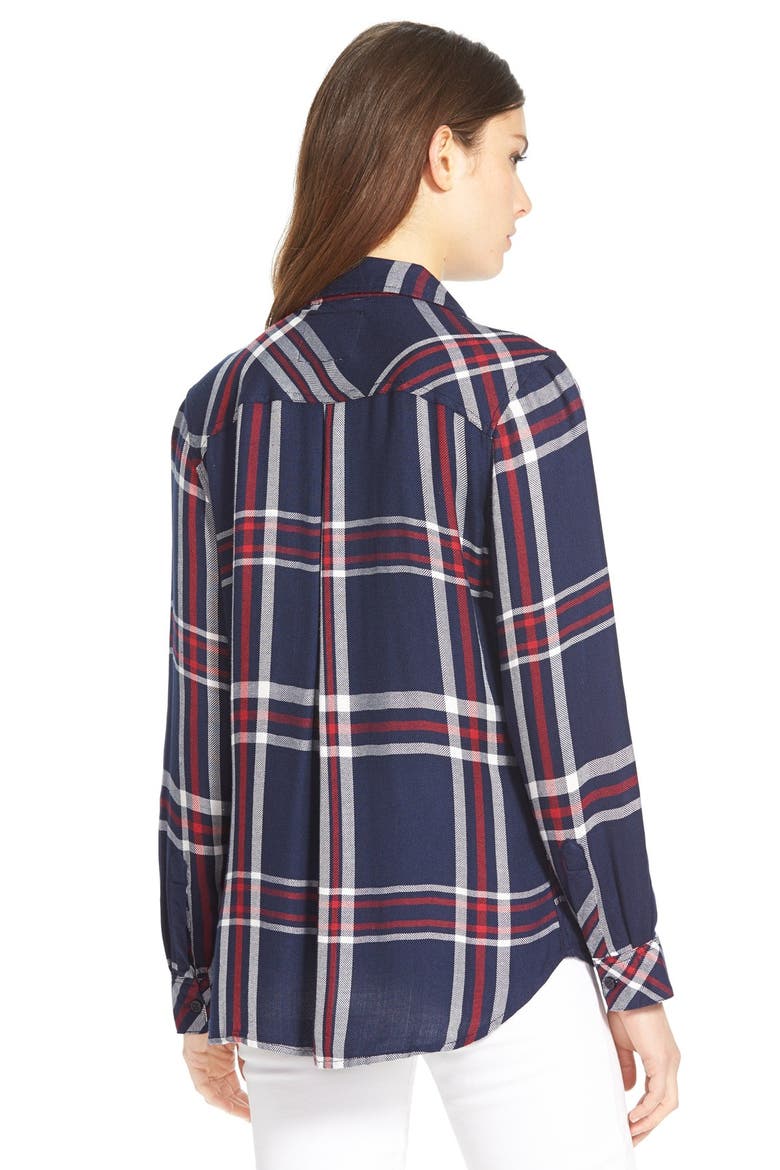 Plaid Shirt, Alternate, color, PATRIOT/ RED/ WHITE