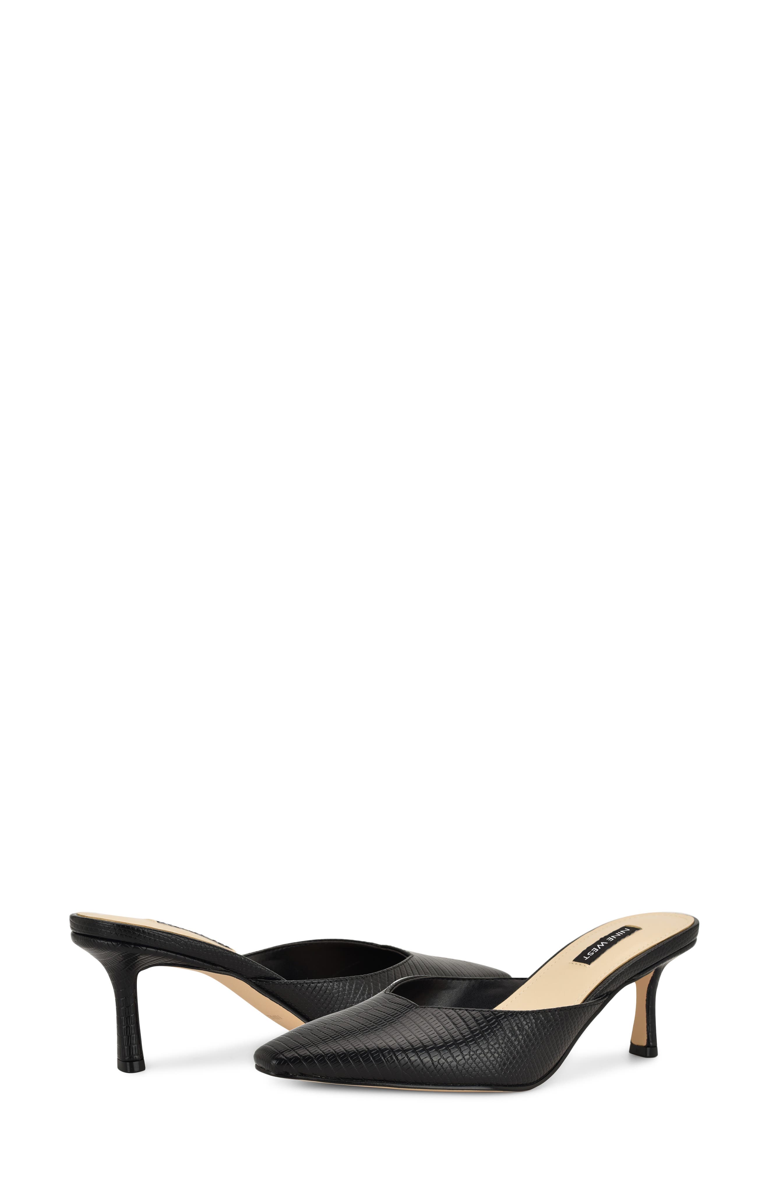 Nine West Camenla Mule, Alternate, color, Black