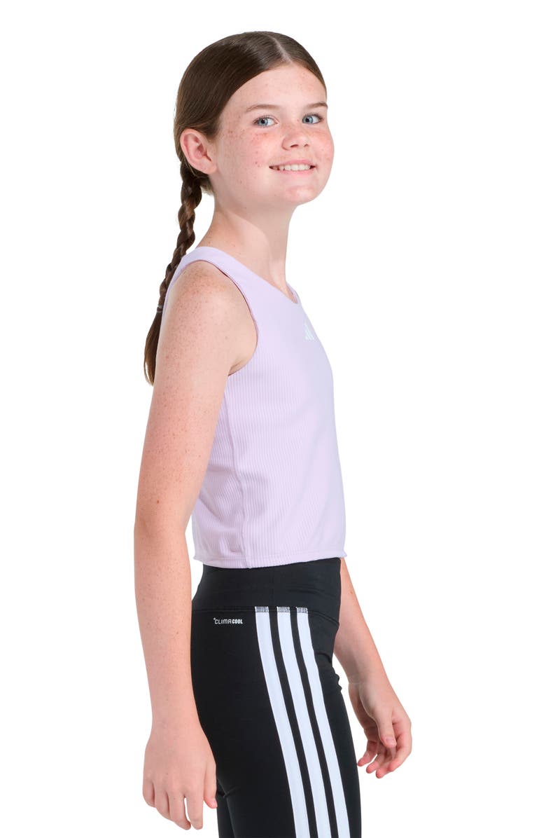 adidas Kids' Rib Racerback Training Tank, Alternate, color, Light Purple