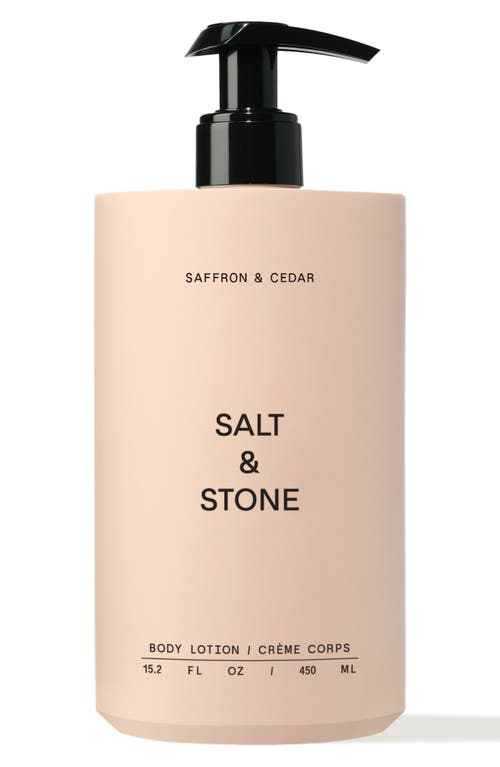 Salt & Stone Body Lotion In Saffron & Cedar