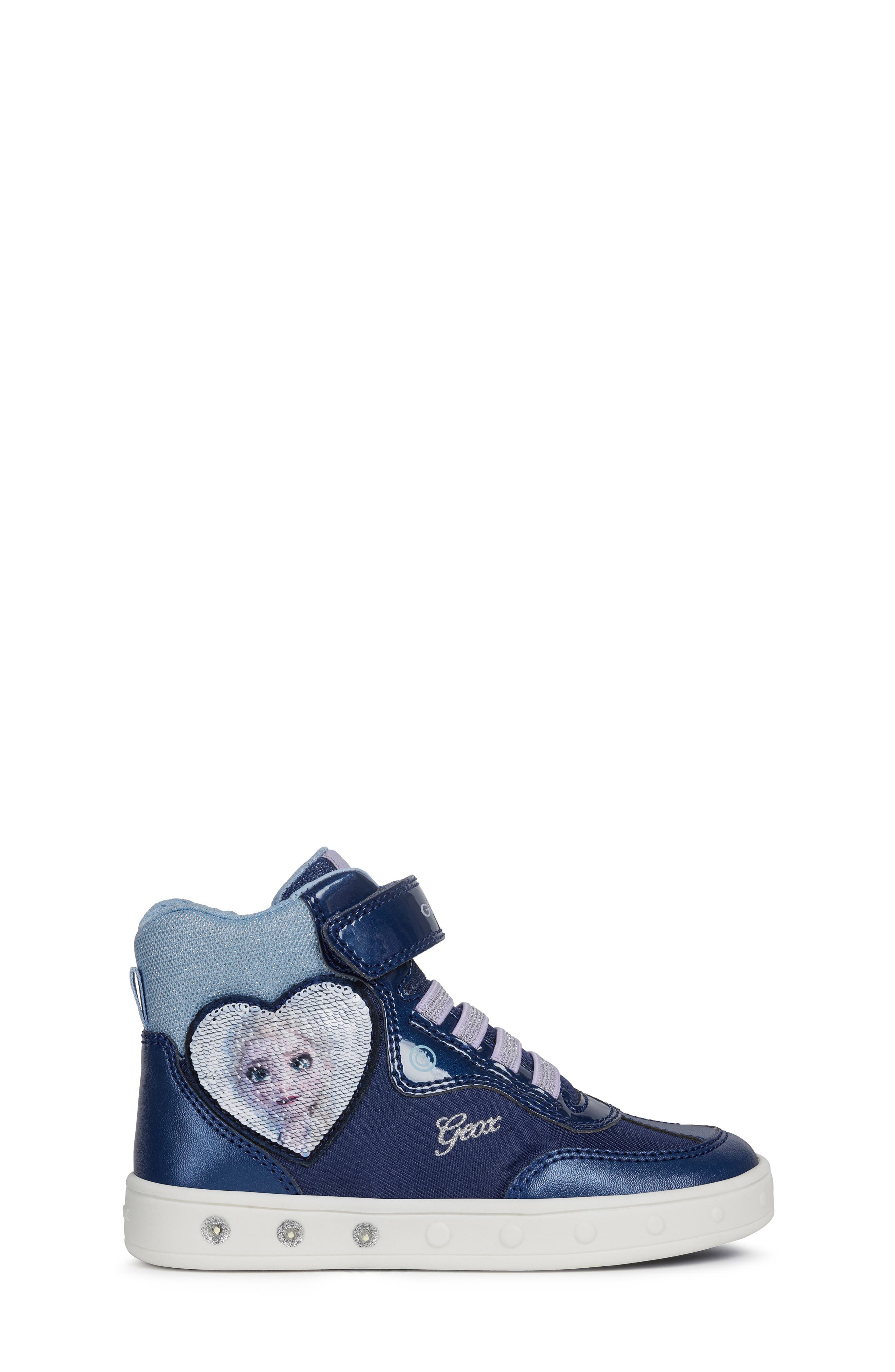Geox x Disney Skylin 6 Frozen High Top Sneaker, Alternate, color, 
