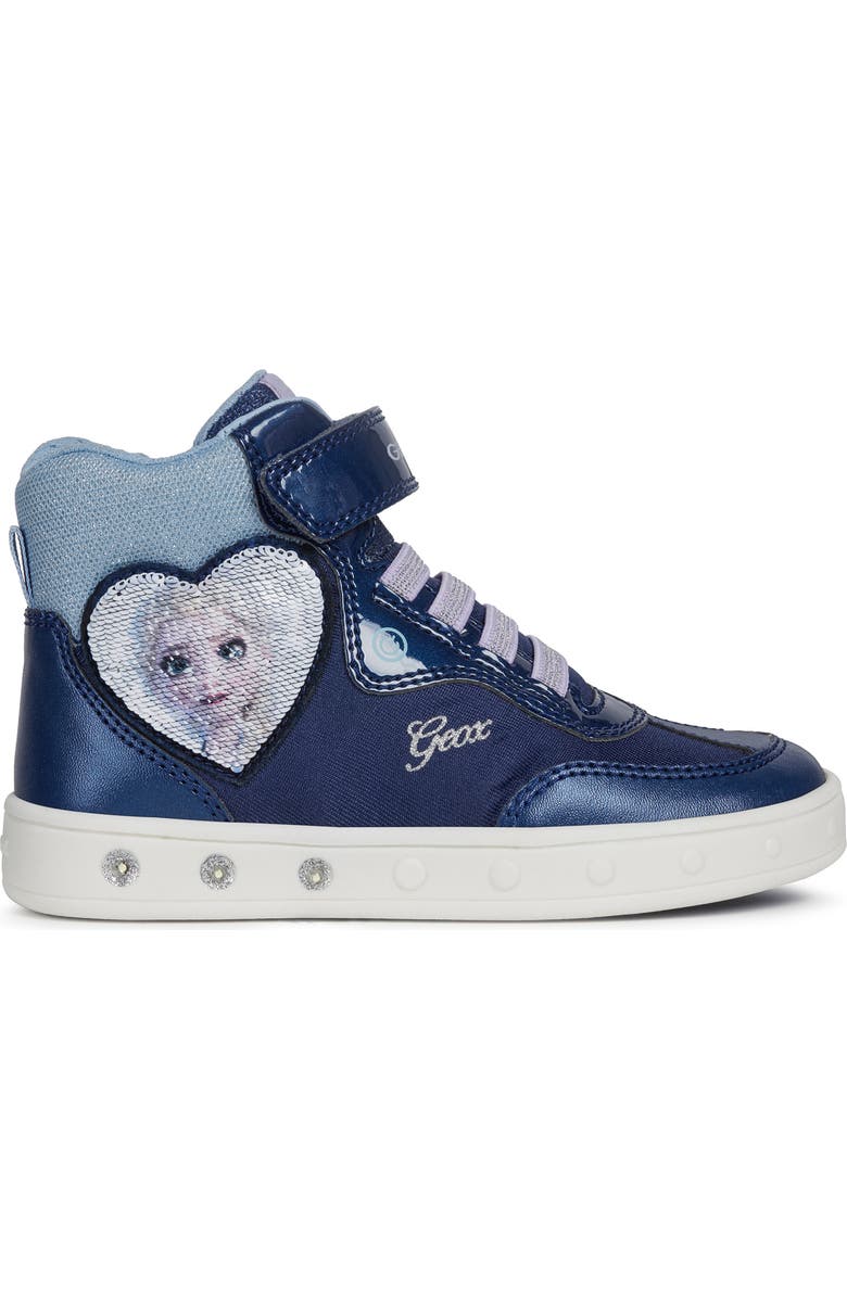 Geox x Disney Skylin 6 Frozen High Top Sneaker, Alternate, color,