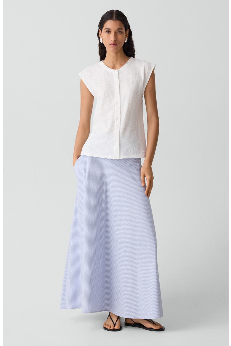 Organic Cotton Button-Up Vest, Alternate, color, WHITE