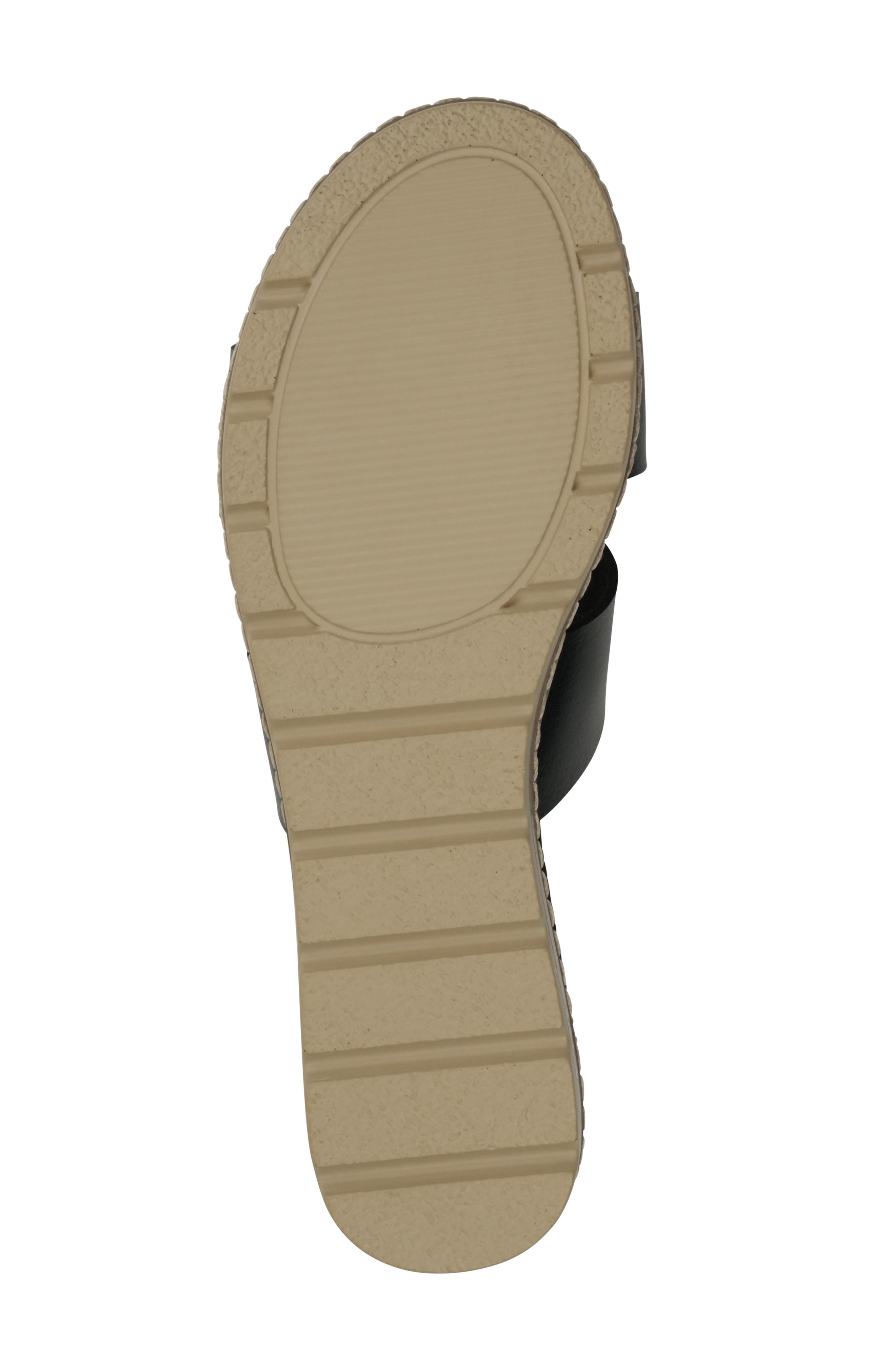 GOOD CHOICE NEW YORK Nellie Cutout Wedge Slide Sandal, Alternate, color, Black