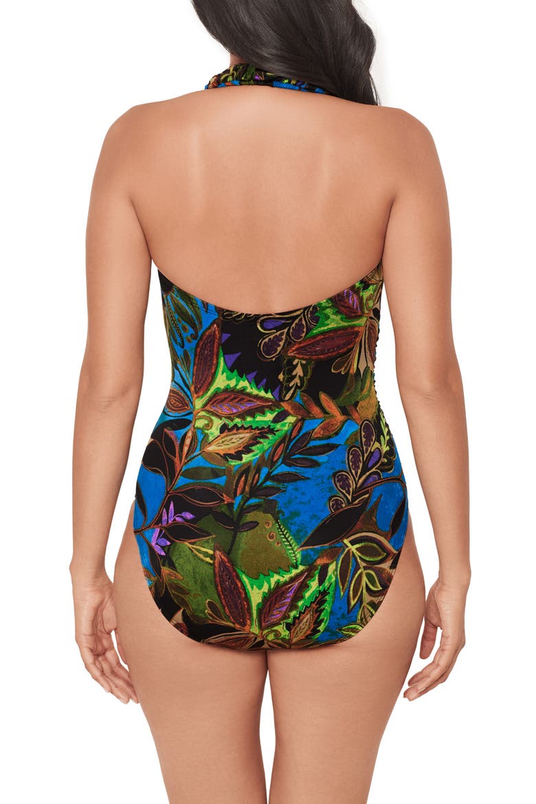 Amazonia Theia One-Piece Swimsuit, Alternate, color, BLUE MULTI