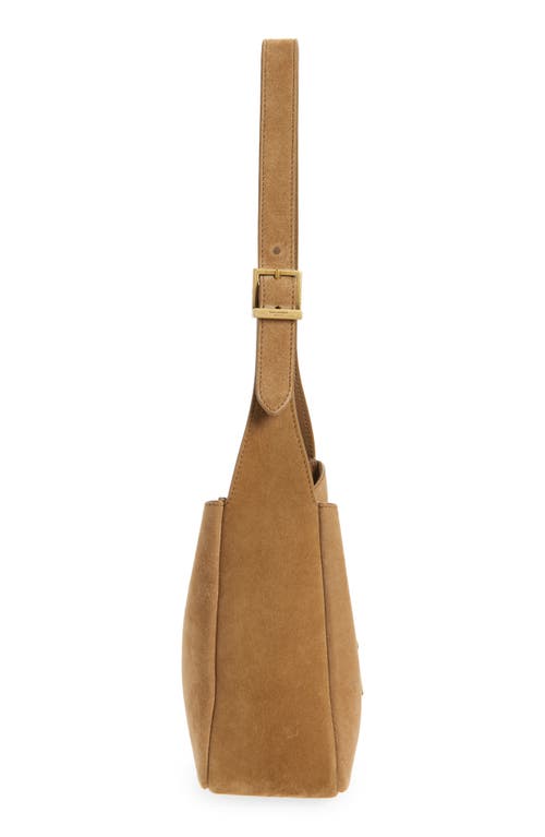 Saint Laurent Mini Le 5 À 7 Suede Shoulder Bag