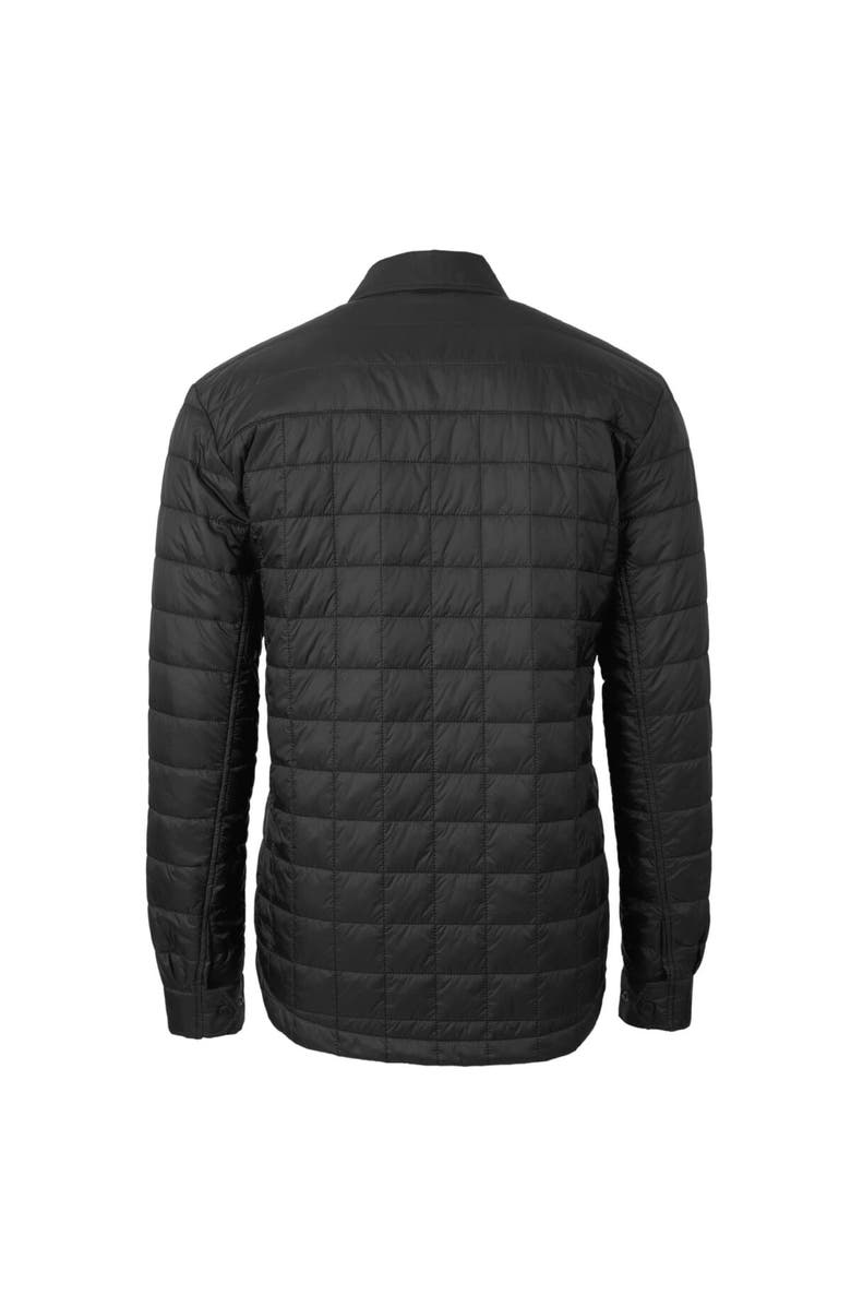 Cutter & Buck Men's Cutter & Buck  Black Ivy League Rainier PrimaLoft Eco Insulated Quilted Button-Up Shacket, Alternate, color, 