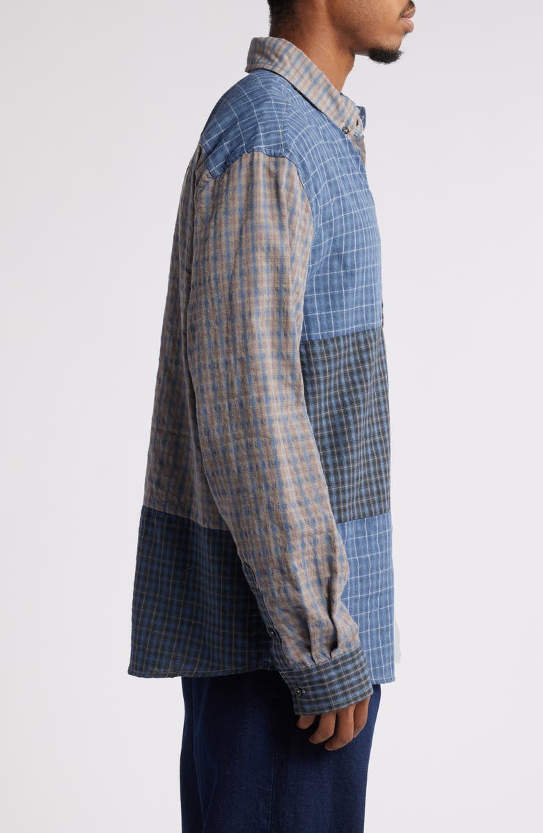 Butter Goods Plaid Cotton Button-Down Shirt, Alternate, color, 