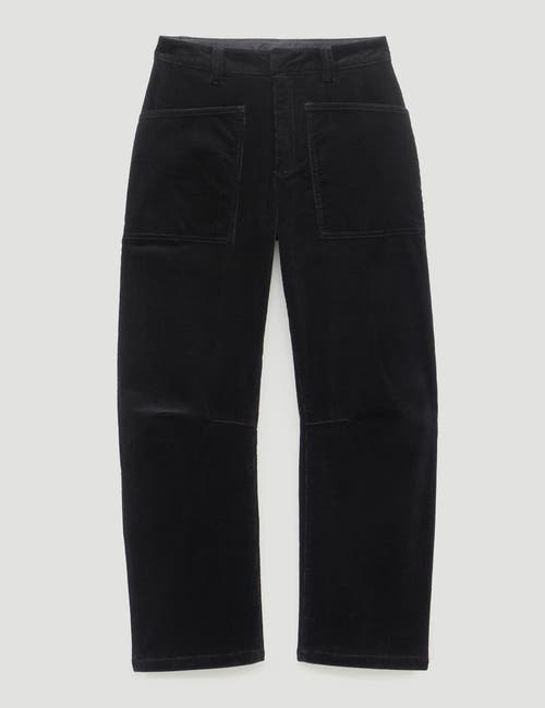 Hush Cordi Barrel Leg Cord Pants In Black