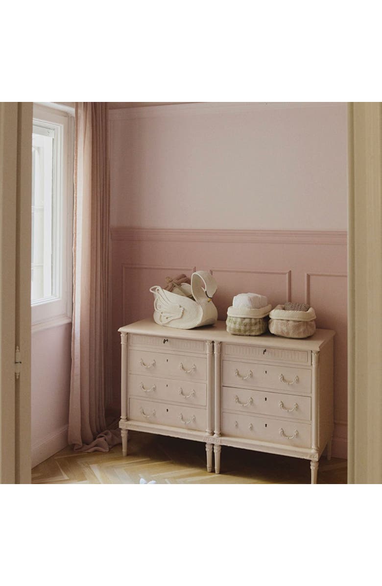 Lorena Canals Quilted Basket, Alternate, color, Matcha, Natural