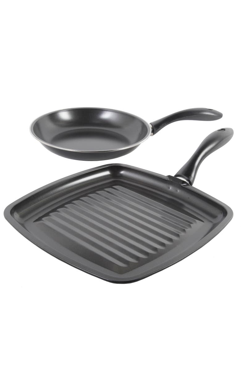 Gibson Westleton 2 piece Cookware Set Black, Alternate, color, Black