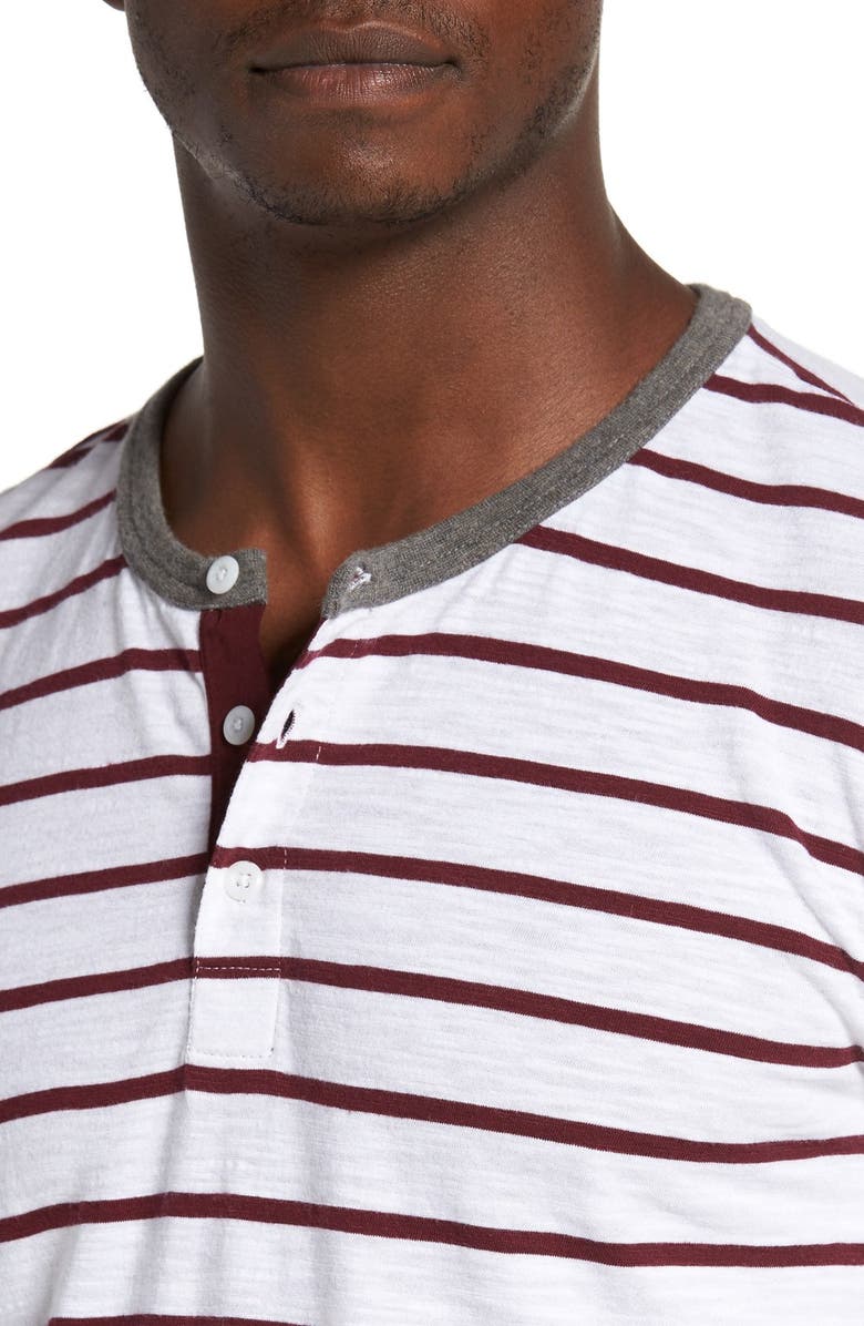 1901 'Huntington' Yarn Dye Stripe Henley, Alternate, color, 