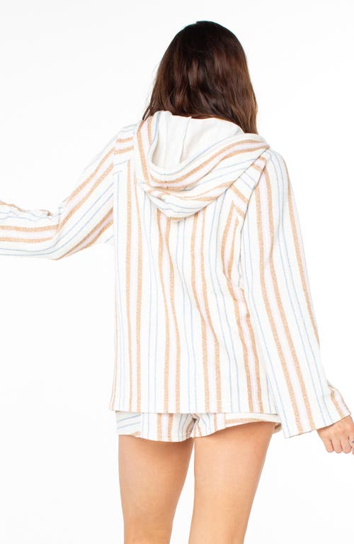 Roxy Juniors' Wild And Free Poncho Hoodie In White