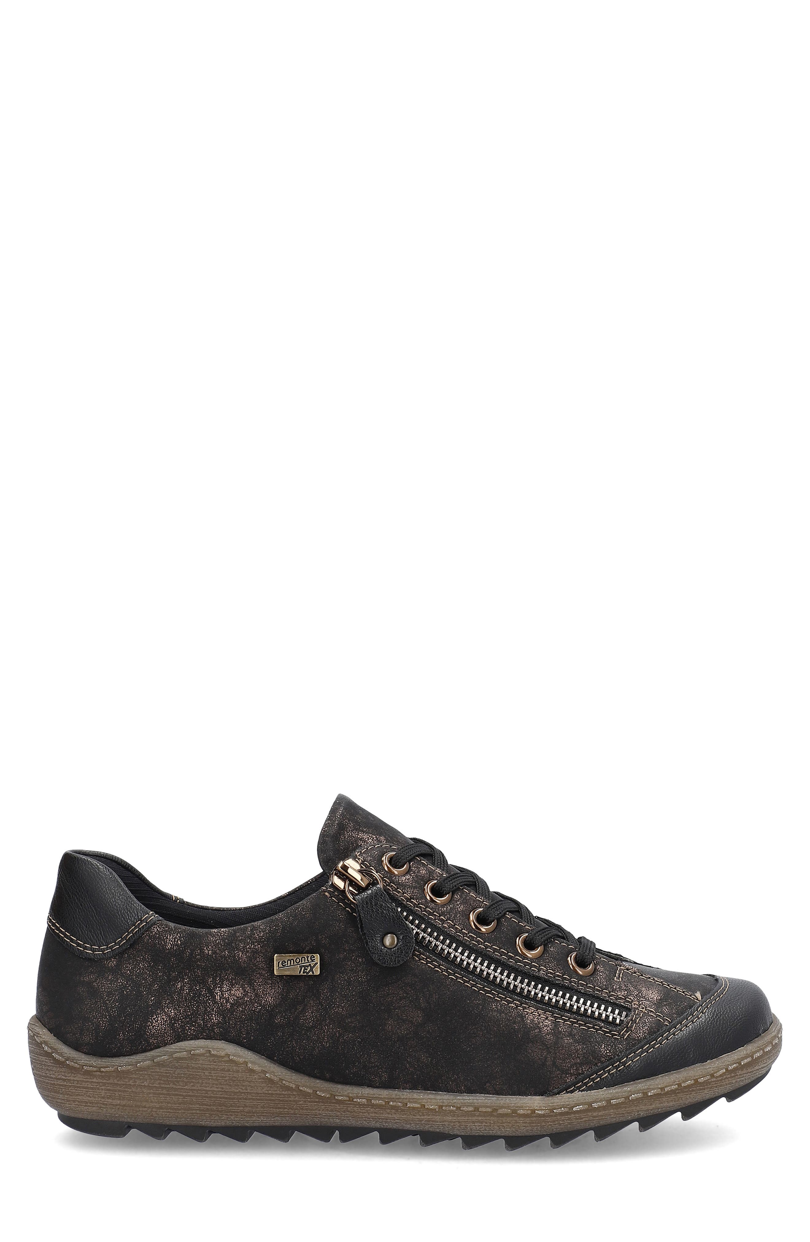 Liv 02 Sneaker, Alternate, color, SCHWARZ/ SCHWARZ ANTIQUE