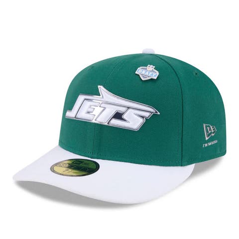Men's New Era  Green/White New York Jets 2026 NFL Draft Pre-Curved 59FIFTY Fitted Hat