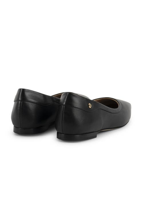 Stinaa.j Stinaa. J - Amy Orthopedic Square Toe Ballet In Black Leather