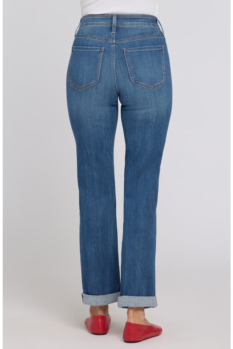 Marilyn Triple Stitch High Waist Straight Leg Jeans, Alternate, color, WILD RIVER
