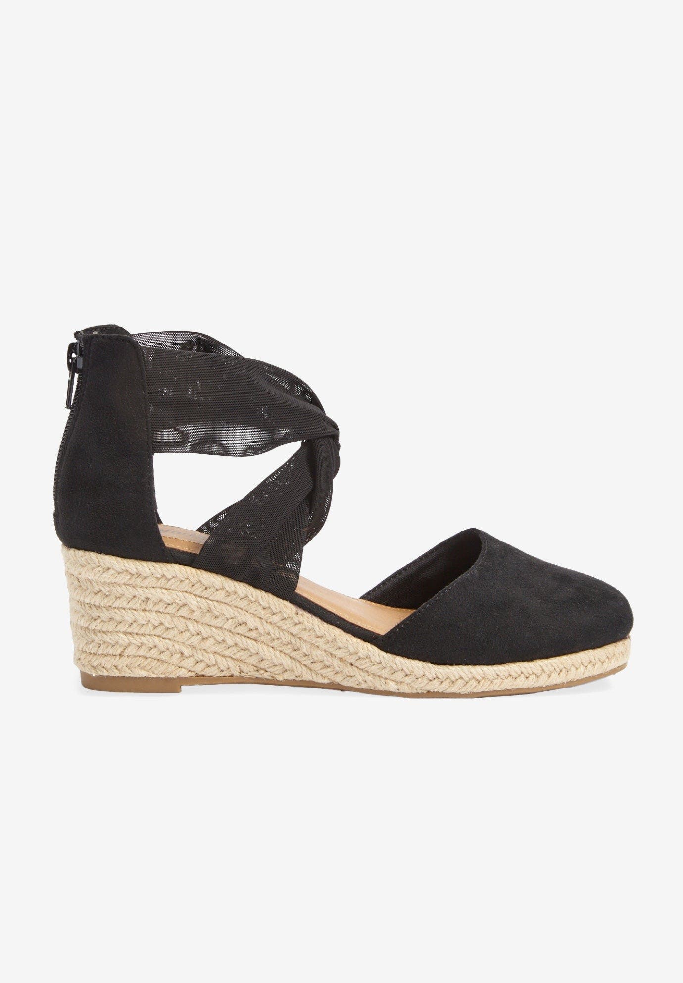 Comfortview The Sabine Espadrille, Alternate, color, Black