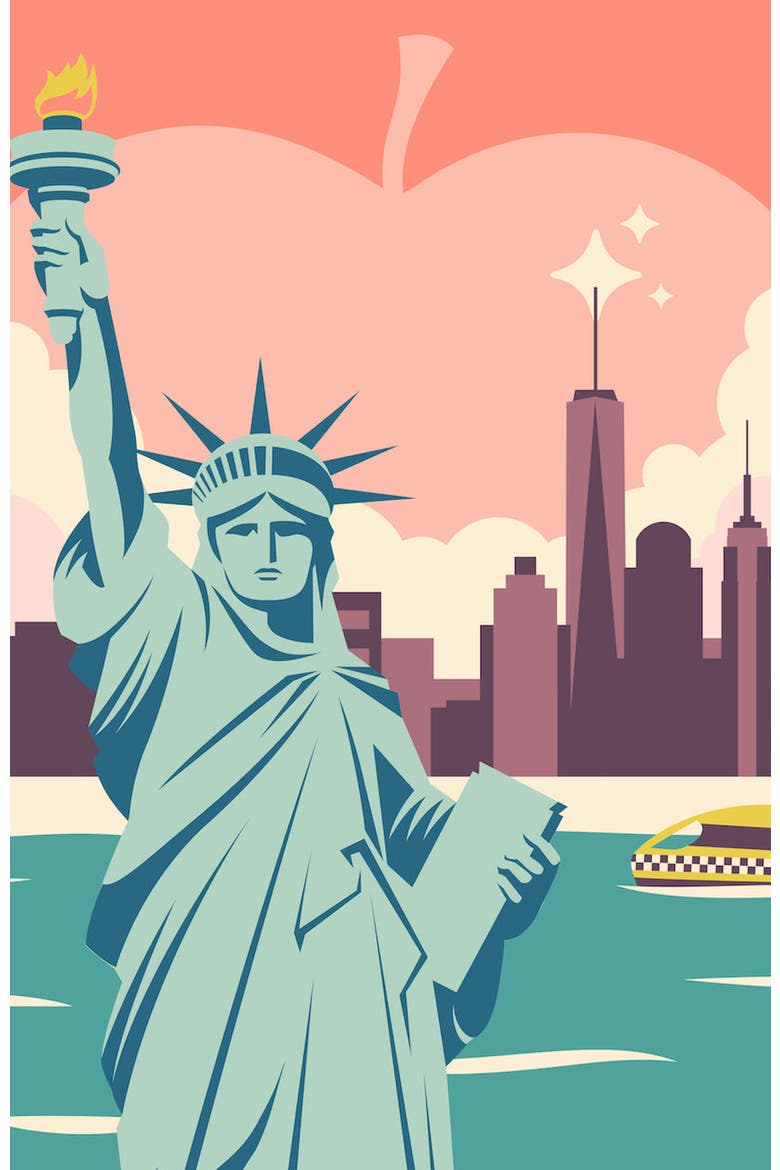 New York State of Mind Paint by Numbers Kit, Alternate, color, Teal / Light Blue