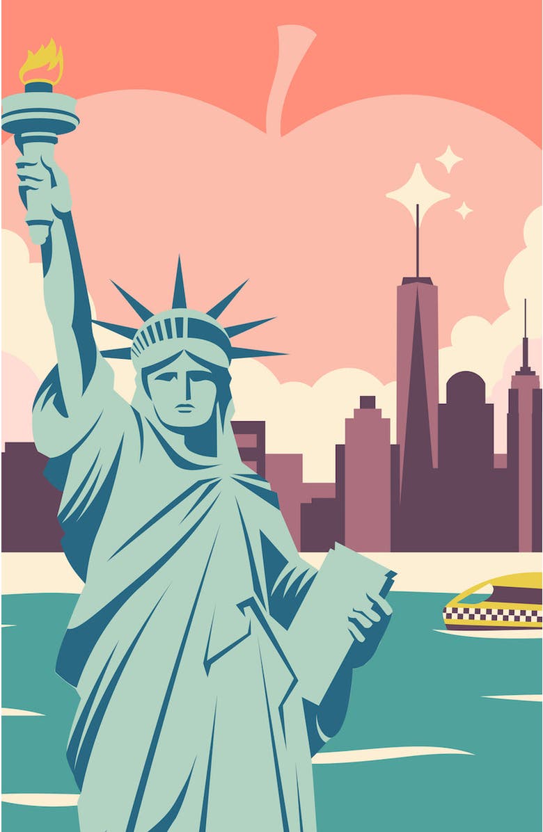 Pink Picasso Kits New York State of Mind Paint by Numbers Kit, Alternate, color, Teal / Light Blue