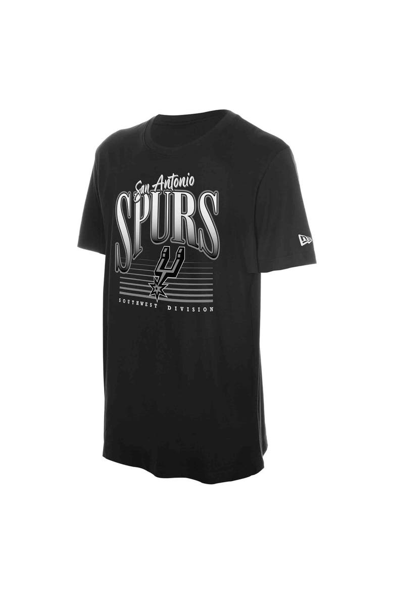 Men's New Era Black San Antonio Spurs NBA Southwest Division T-Shirt, Alternate, color, Black