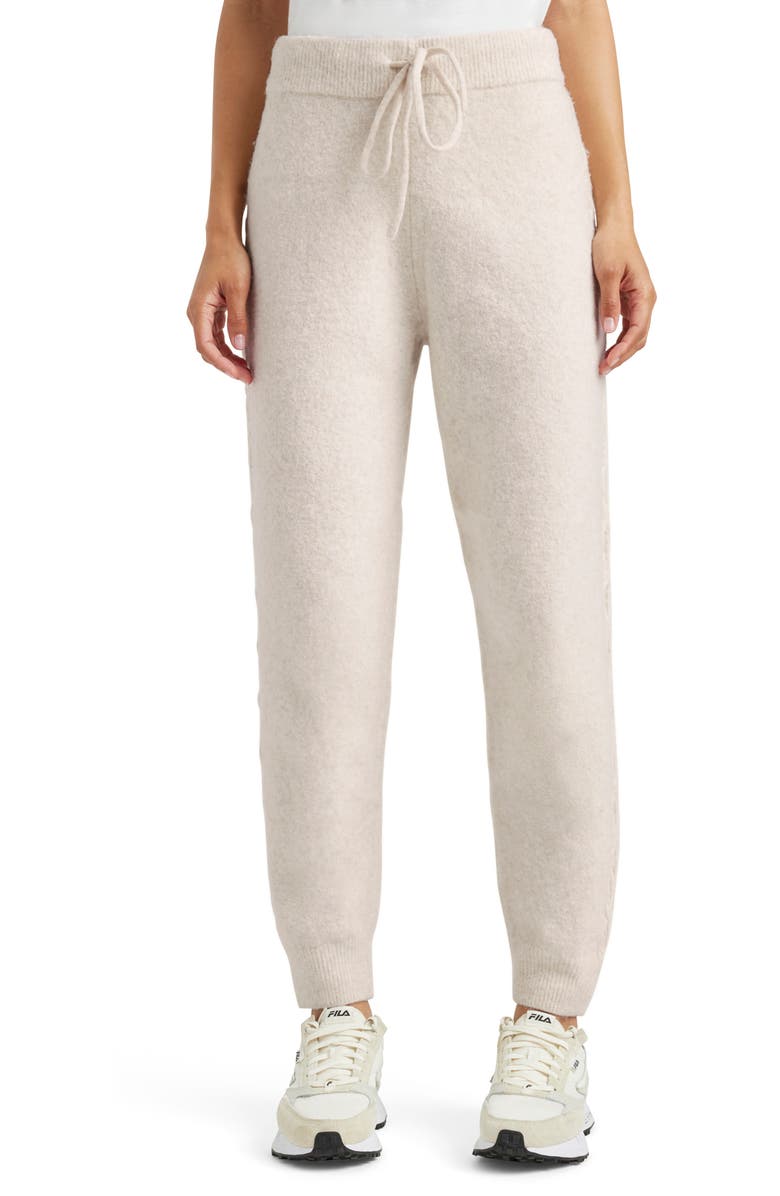 Splendid Stassi Side Cable Sweater Knit Joggers, Main, color,