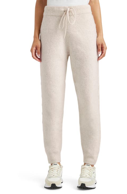 Stassi Side Cable Sweater Knit Joggers