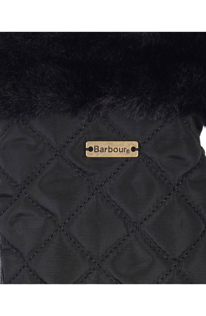 Barbour Norwood Mixed Media Gloves, Alternate, color, Black