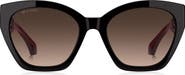 Etro 55mm Rectangular Cat Eye Sunglasses