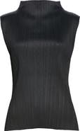 Pleats Please Issey Miyake Pleated Funnel Neck Top