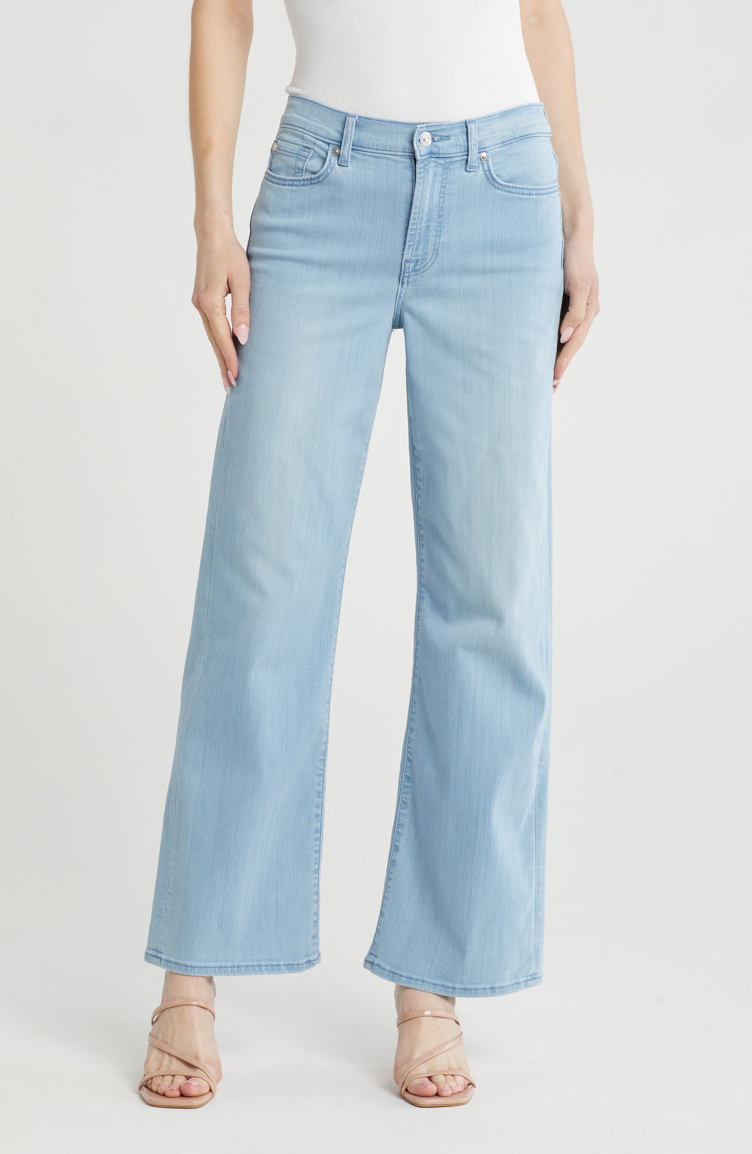 7 For All Mankind Alexa High Waist Straight Leg Jeans
