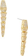 Juvell Pavè Snake Drop Earrings