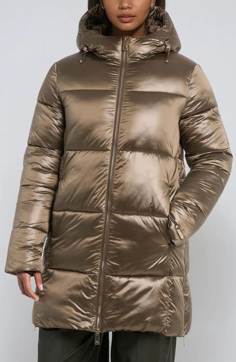 Alicia Water Resistant Hooded Parka Puffer Jacket
