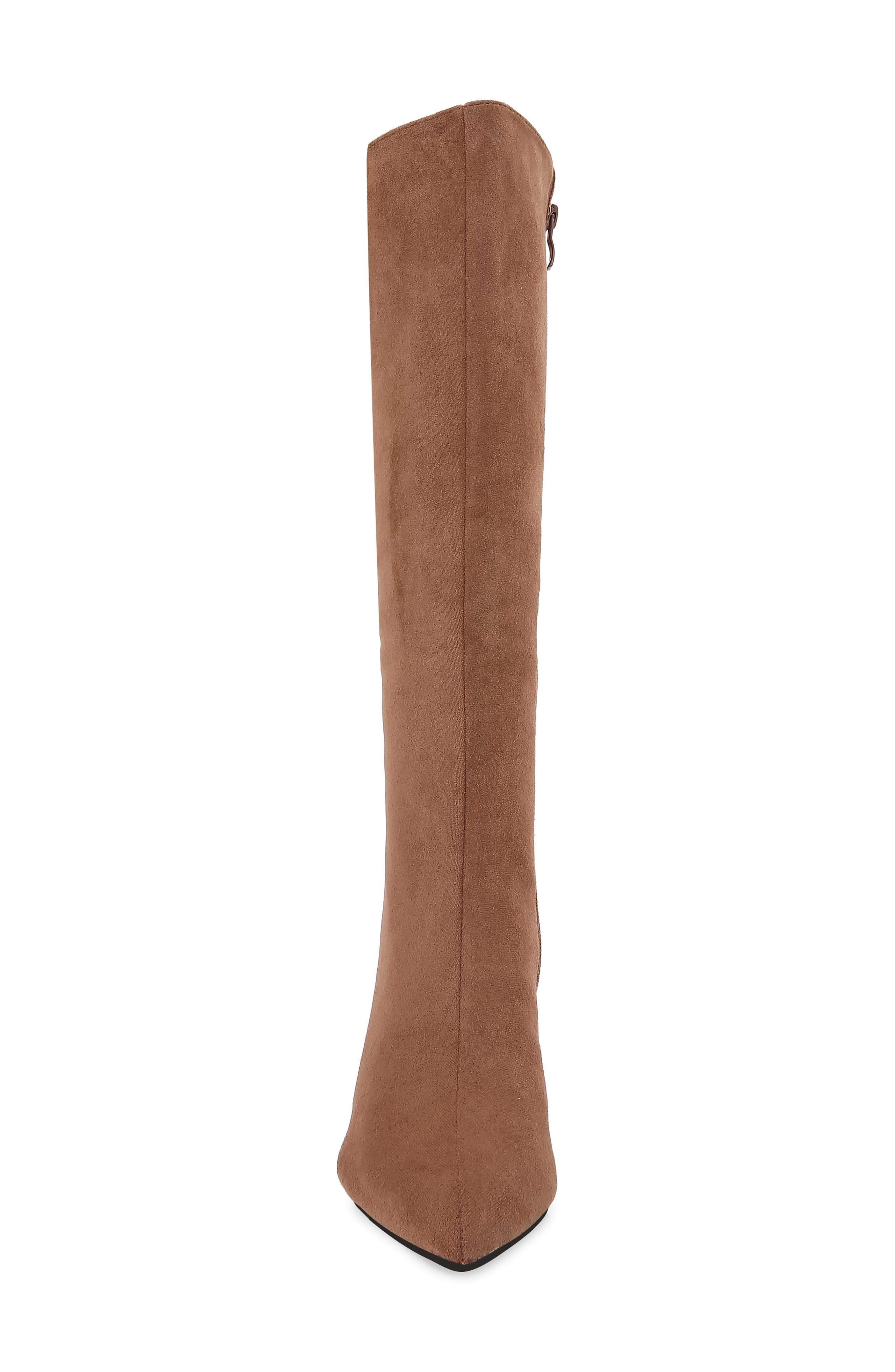 Faux Suede Knee High Boot, Alternate, color, CAMEL
