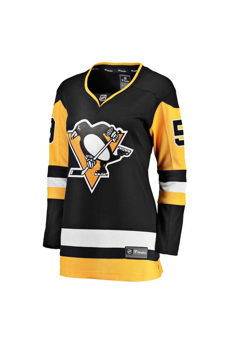 FANATICS Women's Fanatics Branded Jake Guentzel Black Pittsburgh Penguins Home Premier Breakaway Player Jersey, Alternate, color, 