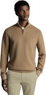 Charles Tyrwhitt Cotton Zip Neck Sweater
