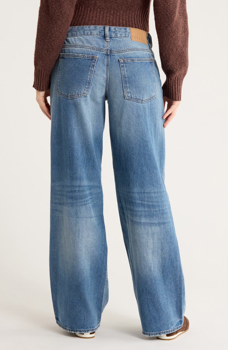 PacSun Casey Low Rise Baggy Wide Leg Jeans, Alternate, color, Medium Indigo