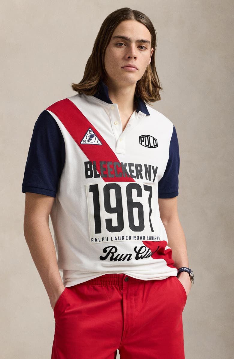 Polo Ralph Lauren Classic Fit Bleeker NY 1967 Cotton Piqué Polo, Alternate, color,