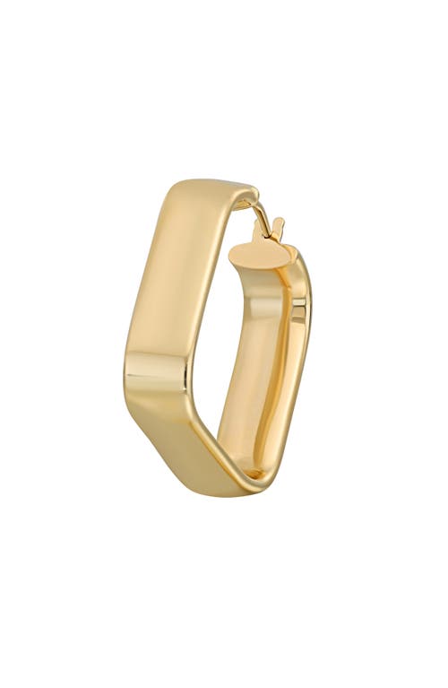 Bony Levy 14k Gold Rectangular Hoop Earrings In 14k Yellow Gold