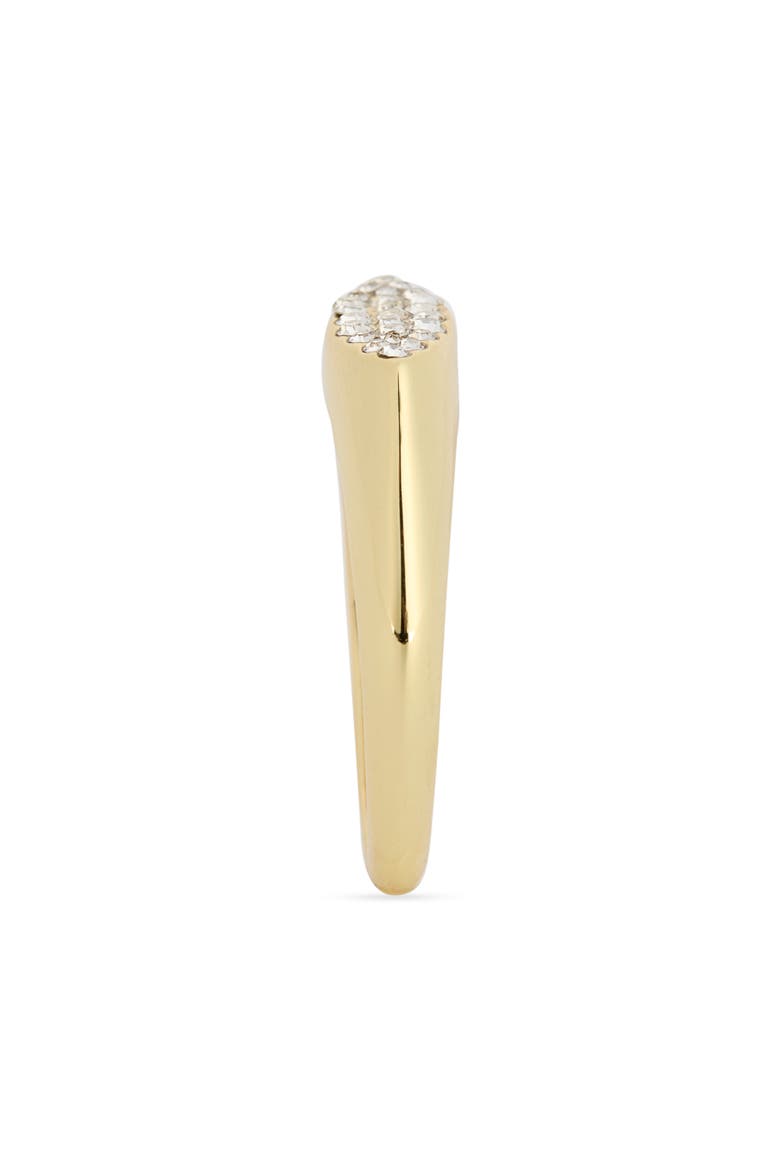 Pavé CZ Navette Ring, Alternate, color, CLEAR/ GOLD