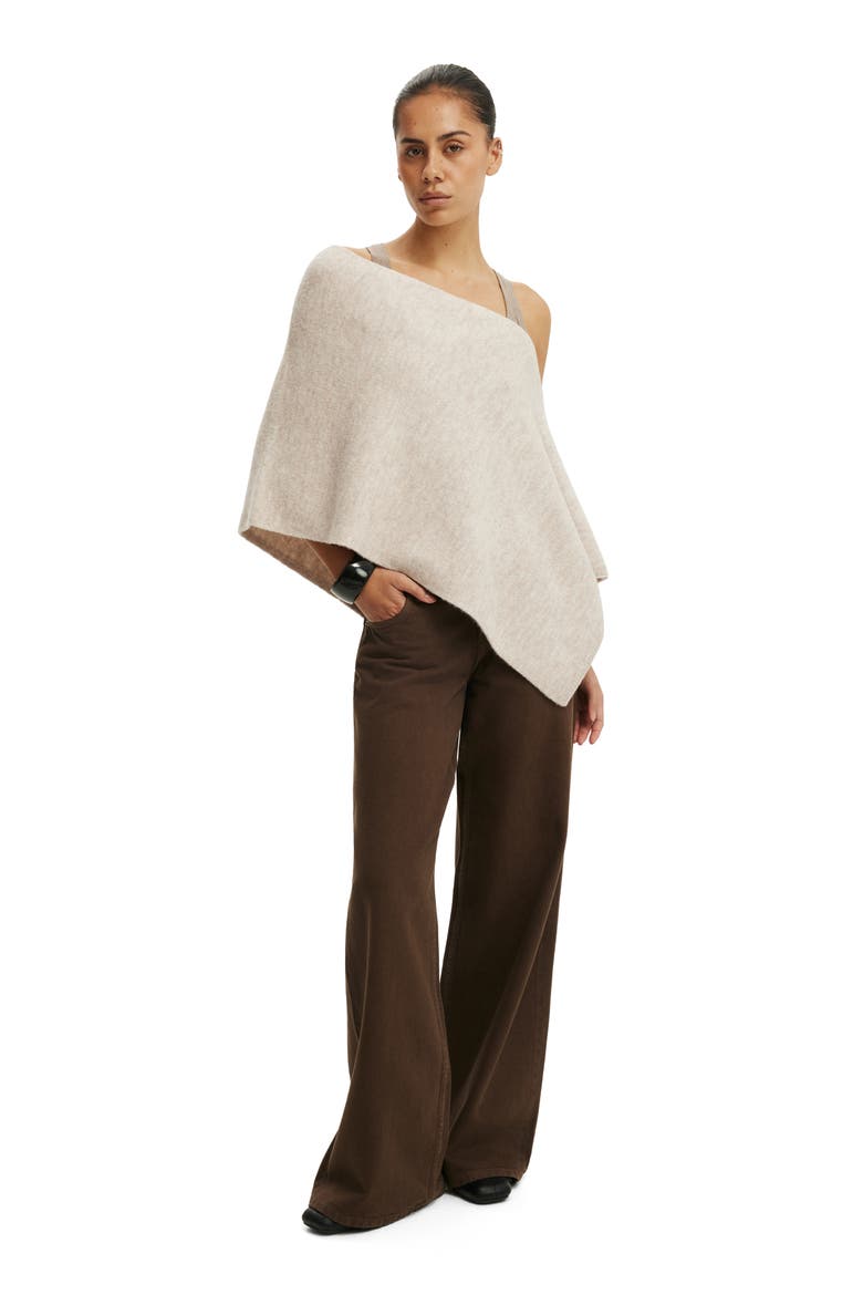 Women's Softest Luxe Poncho, Alternate, color, Chai Dust