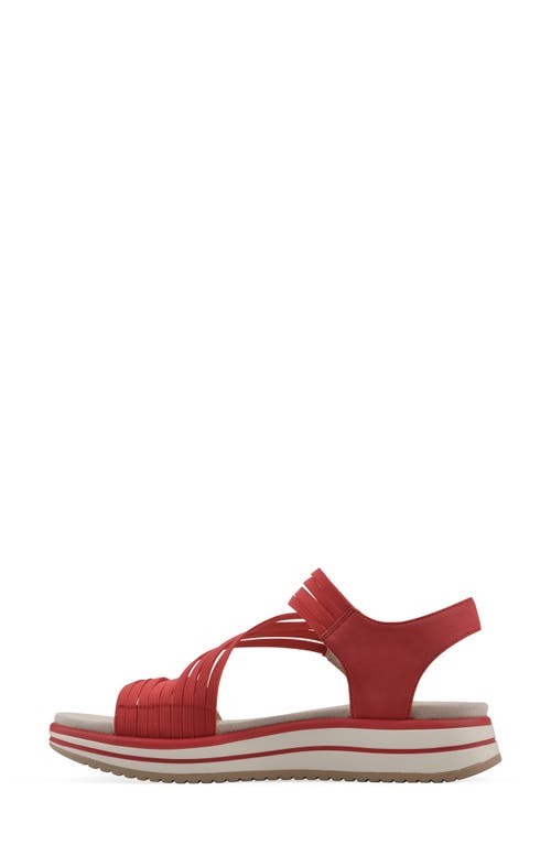 Cliffs By White Mountain Hapford Sandal In Red Nubuck
