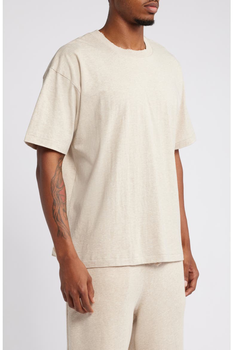 Core Oversize Organic Cotton Jersey T-Shirt, Alternate, color, OATMEAL