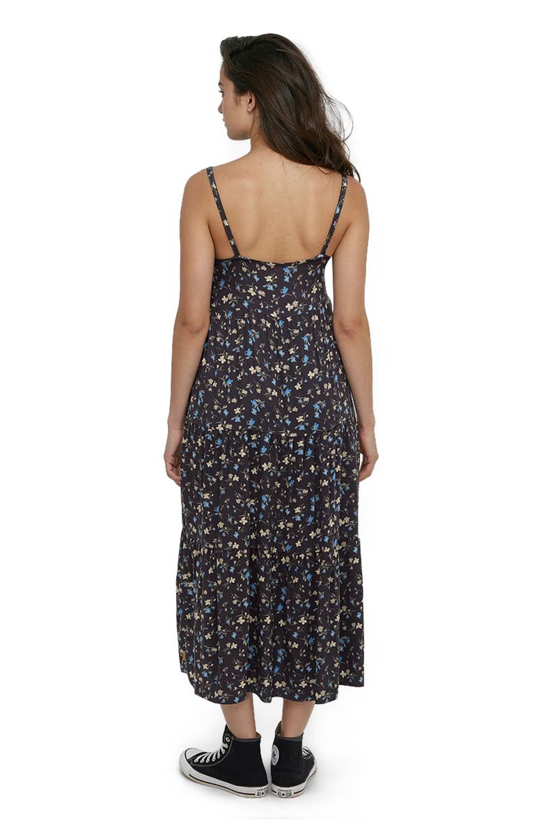 tentree EcoWoven Crepe Hopewell Dress, Alternate, color, Graphite/Scattered Floral