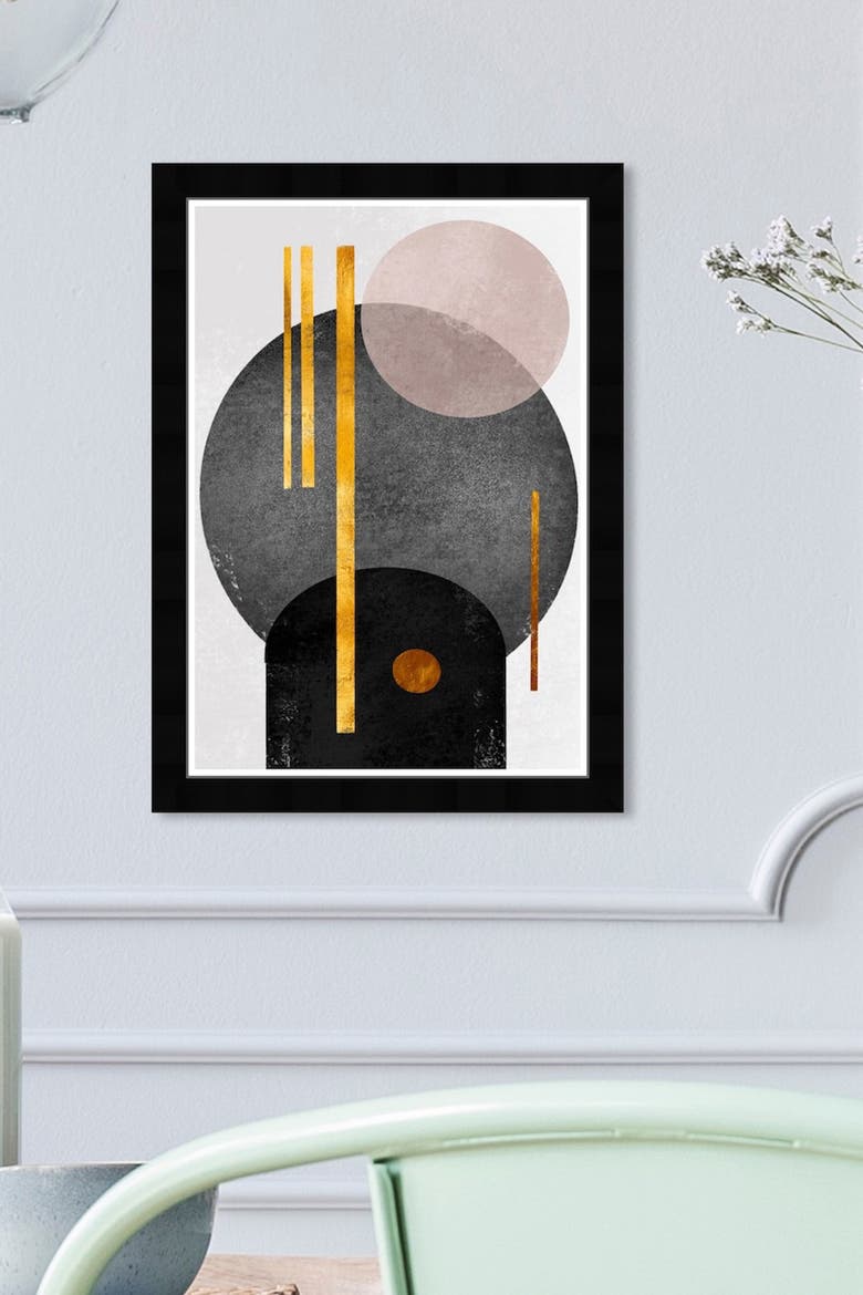 Modern Day Shapes Beige Framed Wall Art, Alternate, color, BEIGE