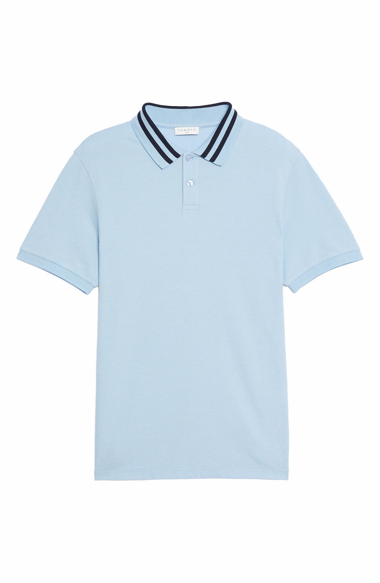 SANDRO Fred Tipped Cotton Polo