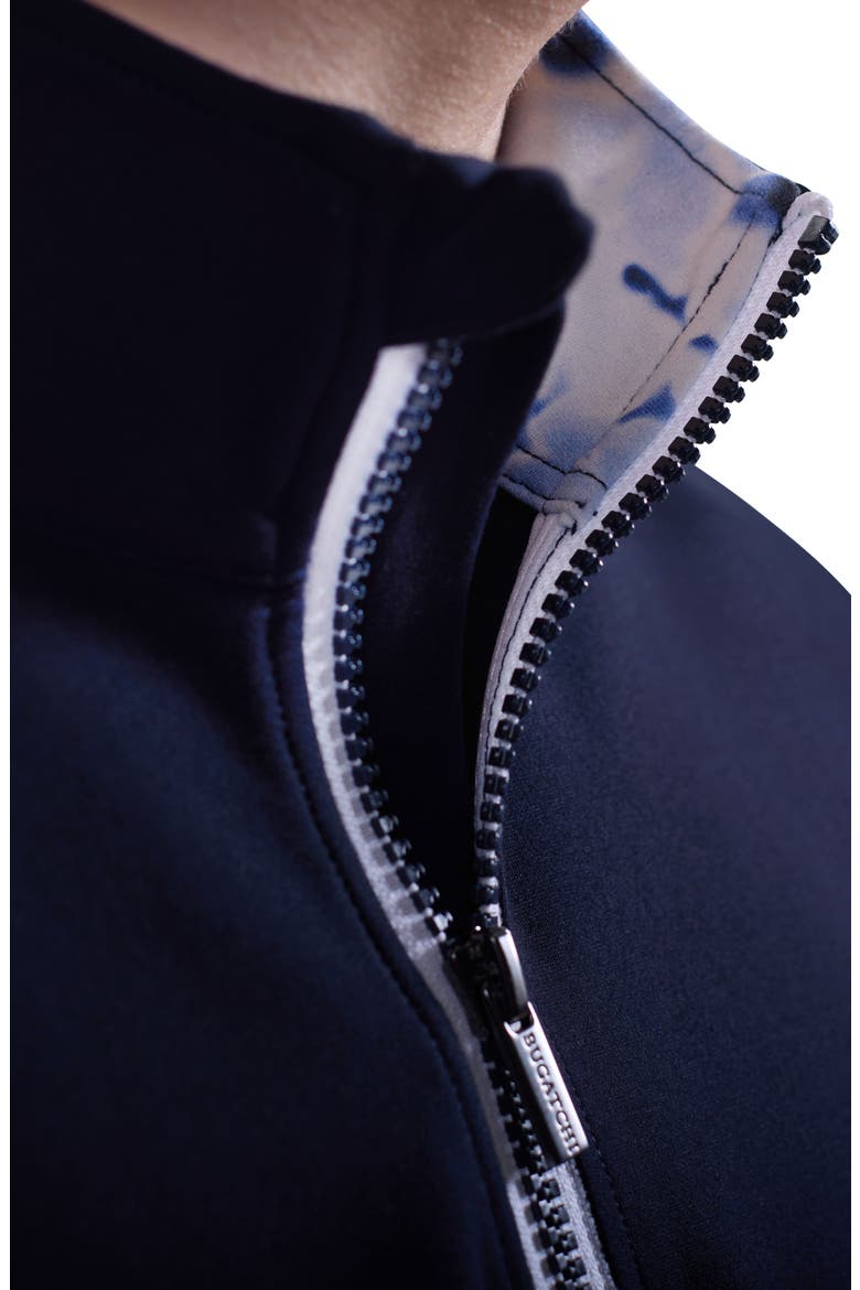 Solid Quarter Zip Pullover, Alternate, color, NAVY